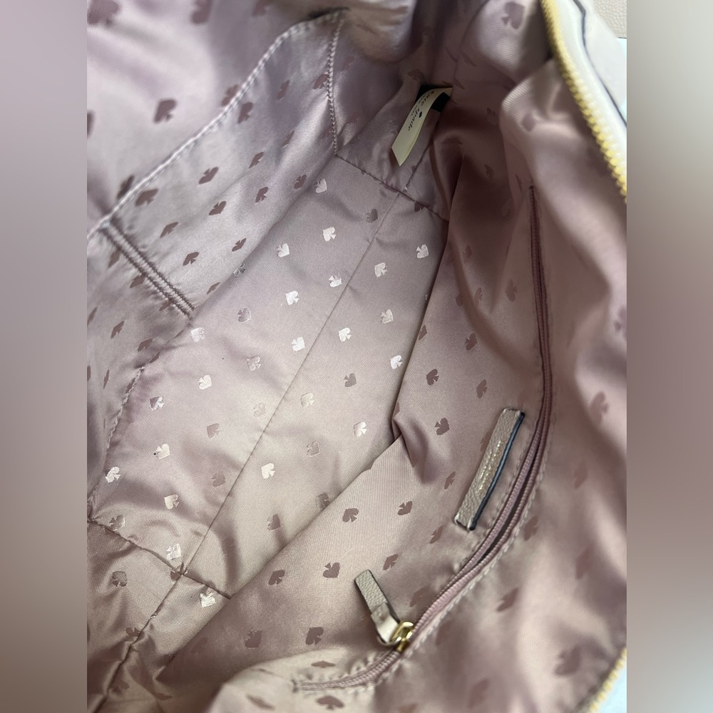 Kate Spade New York Larchmont Avenue Studded Mini Layla Satchel in Warm Beige - Picture 5 of 15